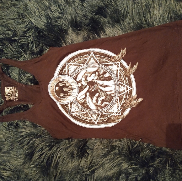 Fortune Killer hand eye dreamcatcher tank Large - Picture 3 of 3